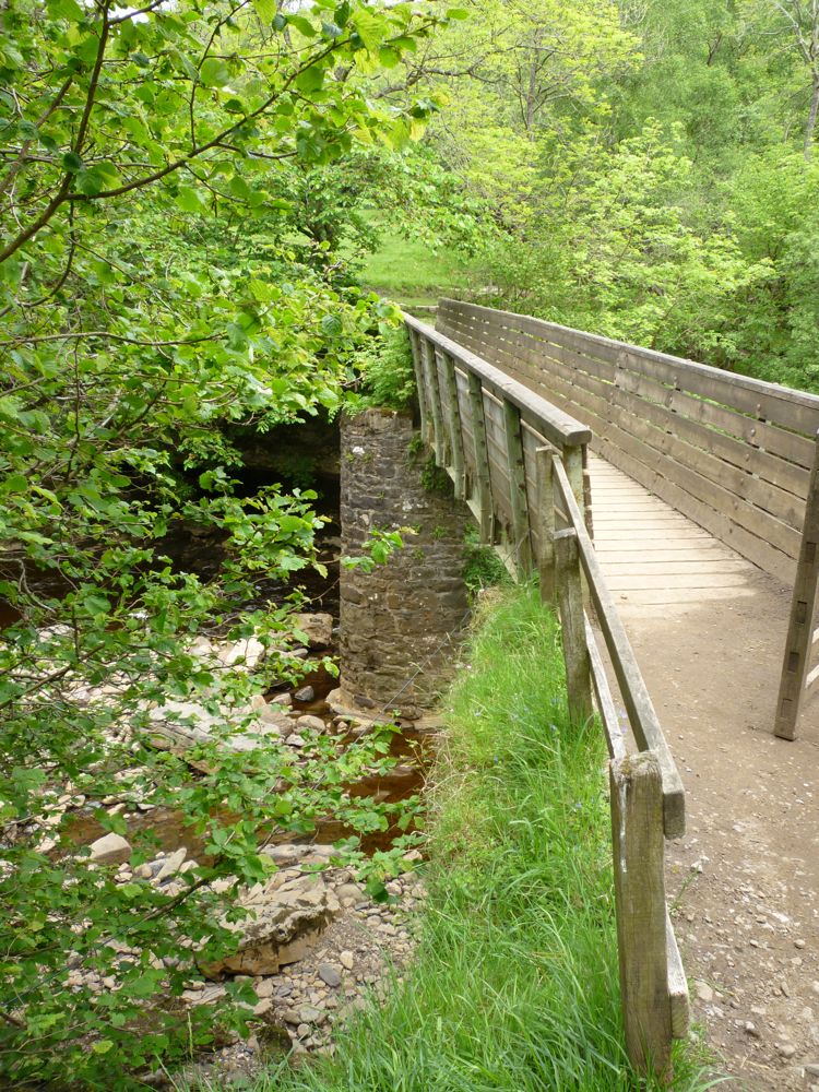 Footbridge across the Swale