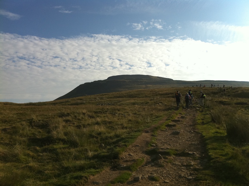 Uphill to Ingleborough